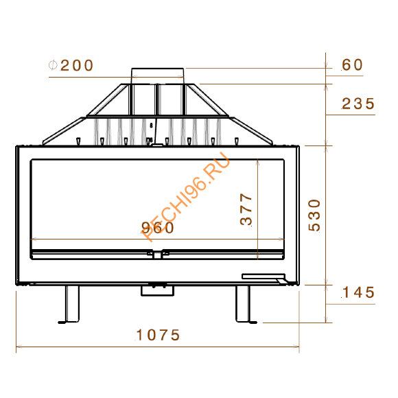 Каминная топка Liseo Castiron LCI 11 GF