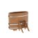 Купель для бани BentWood овальная из дуба Премиум, 0,69х1,31 м