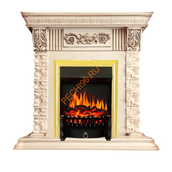 Электрокамин Royal Flame Luxemburg слоновая кость с очагом Fobos FX