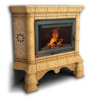 Печь-камин КимрПечь Кострома угловой Ваниль