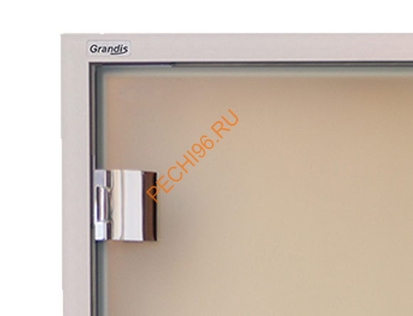 Двери стеклянные двустворчатые Grandis GS 13х20-M-Н-Br