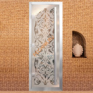 Дверь в хамам стеклянная Арта Премьер Арт 60G Джуна, коробка алюминий с порогом Дверь в хамам стеклянная Арта Премьер Арт 60G Джуна, коробка алюминий с порогом