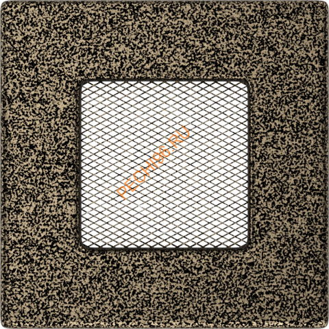 Вентиляционная решетка Kratki 11CZ 110х110 мм черная/золото Вентиляционная решетка Kratki 11CZ 110х110 мм черная/золото