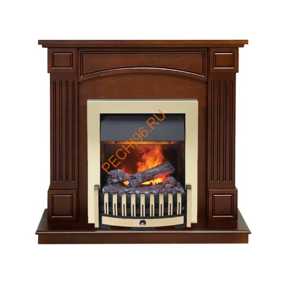 Электрокамин Dimplex Boston с очагом Danville Brass FB2 темный дуб