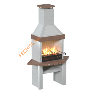 Печь-барбекю угловая Принц Кантри