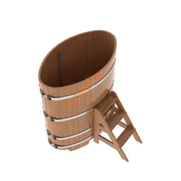 Купель для бани BentWood овальная из дуба Премиум, 0,80х1,42 м Купель для бани BentWood овальная из дуба Премиум, 0,80х1,42 м