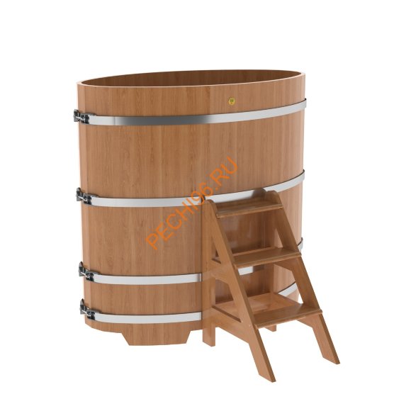 Купель для бани BentWood овальная из дуба Премиум, 0,80х1,42 м Купель для бани BentWood овальная из дуба Премиум, 0,80х1,42 м