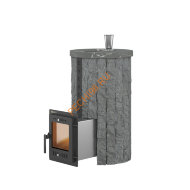 Печь банная Эверест Steam Master 24 INOX, Ламель Талькохлорит рваный камень, S-20 Печь банная Эверест Steam Master 24 INOX, Ламель Талькохлорит рваный камень, S-20