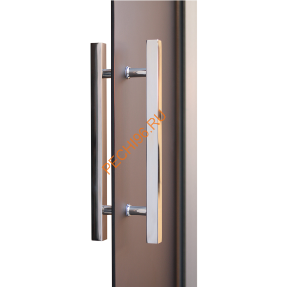 Двери стеклянные двустворчатые Grandis GS 15х19-B-Н-Si Двери стеклянные двустворчатые Grandis GS 15х19-B-Н-Si