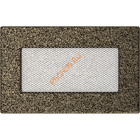 Вентиляционная решетка Kratki 117CZ 110х170 мм черная/золото Вентиляционная решетка Kratki 117CZ 110х170 мм черная/золото