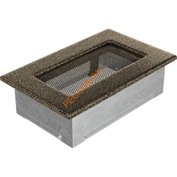 Вентиляционная решетка Kratki 117CZ 110х170 мм черная/золото Вентиляционная решетка Kratki 117CZ 110х170 мм черная/золото