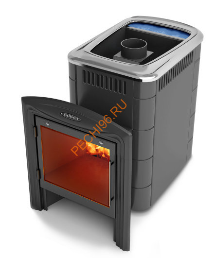 Печь банная Компакт 2013 Inox Витра Б антрацит