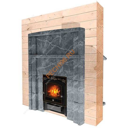 Портал для банной печи Сибирь (700х700) Талькомагнезит, рваный камень Портал для банной печи Сибирь (700х700) Талькомагнезит, рваный камень