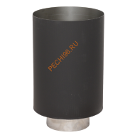 Стакан LAVA черный d 120х200 мм сталь 0,7 мм + нерж 1 мм