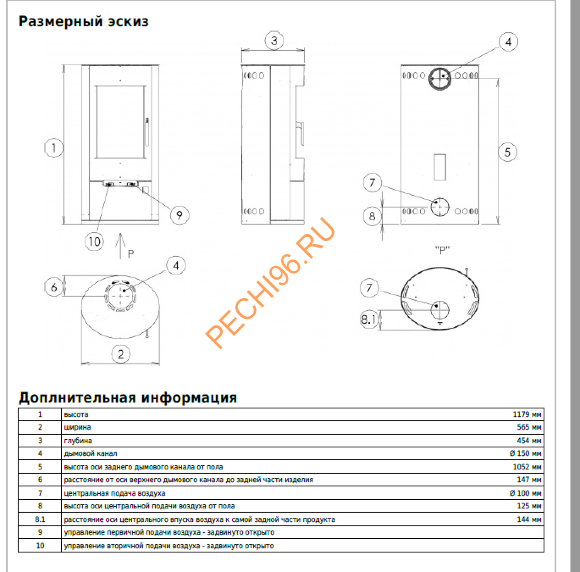 Печь-камин ABX Polar Aspen 7 Печь-камин ABX Polar Aspen 7
