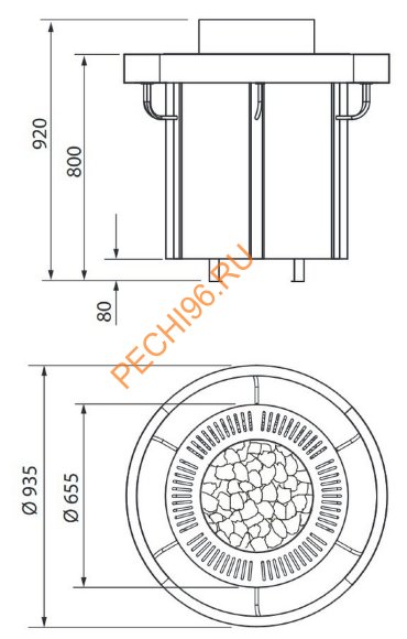 Электрическая печь EOS Orbit 12 кВт