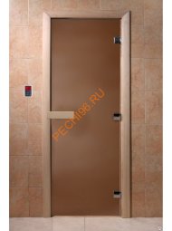 Дверь стеклянная DoorWood Теплая ночь бронза матовая, 1900х700 мм Дверь стеклянная DoorWood Теплая ночь бронза матовая, 1900х700 мм