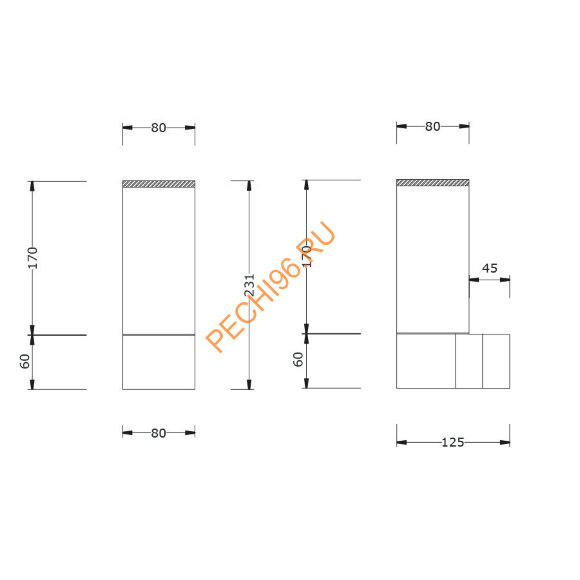 Светильник для сауны Torcia Licht-2000 Moccolo настенный