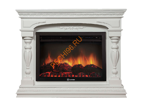 Электрокамин Electrolux EFP/P-3020LS с порталом Firelight Perfetto R, белый