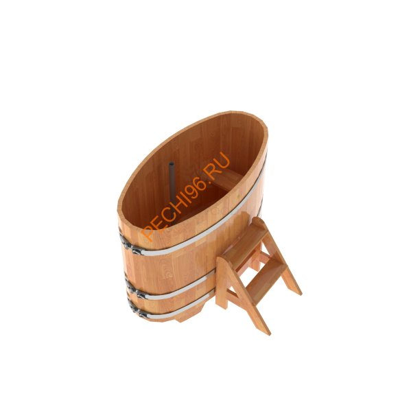 Купель для бани BentWood овальная из сращённой лиственницы, 0,69х1,31 м Купель для бани BentWood овальная из сращённой лиственницы, 0,69х1,31 м