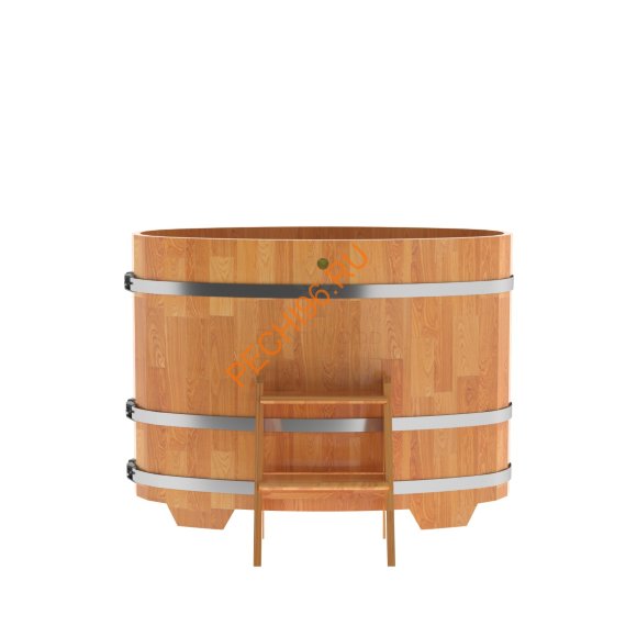 Купель для бани BentWood овальная из сращённой лиственницы, 0,69х1,31 м Купель для бани BentWood овальная из сращённой лиственницы, 0,69х1,31 м