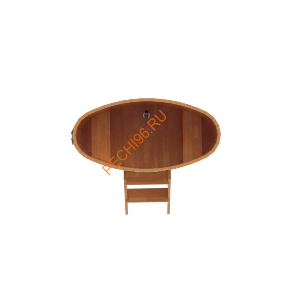 Купель для бани BentWood овальная из сращённой лиственницы, 0,69х1,31 м Купель для бани BentWood овальная из сращённой лиственницы, 0,69х1,31 м