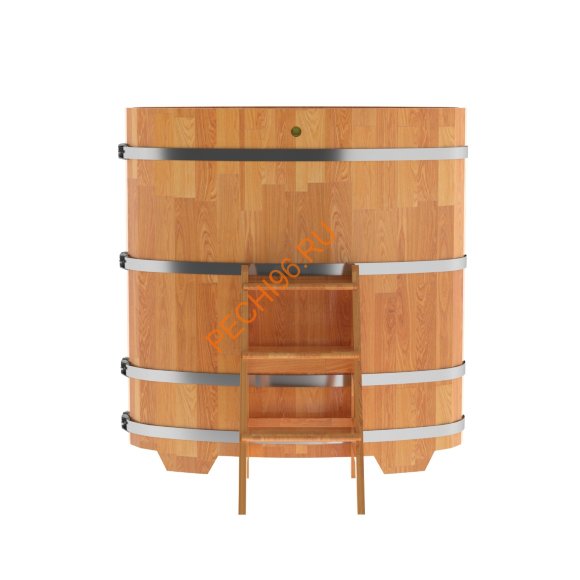 Купель для бани BentWood овальная из сращённой лиственницы, 0,69х1,31 м Купель для бани BentWood овальная из сращённой лиственницы, 0,69х1,31 м