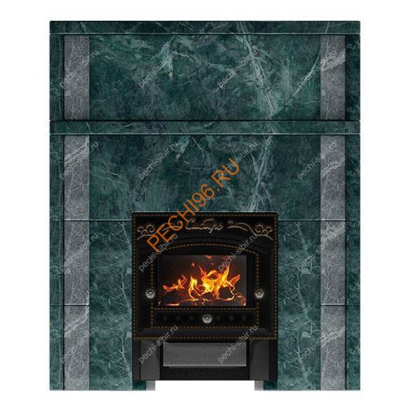 Портал для банной печи Сибирь (700х700) Змеевик, рваный камень Портал для банной печи Сибирь (700х700) Змеевик, рваный камень