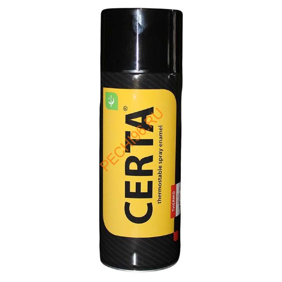 Термостойкая эмаль CERTA аэрозоль 0,52 л графит Термостойкая эмаль CERTA аэрозоль 0,52 л графит
