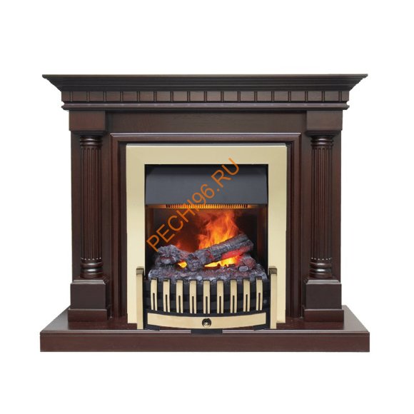 Электрокамин Dimplex Dallas с очагом Danville Brass FB2 темный дуб