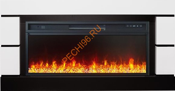 Электрокамин Royal Flame Modern белый с черным с очагом Vision 42 LED Электрокамин Royal Flame Modern белый с черным с очагом Vision 42 LED