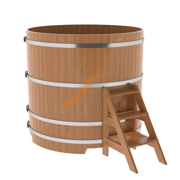 Купель для бани BentWood круглая из дуба Премиум, D1,5 м