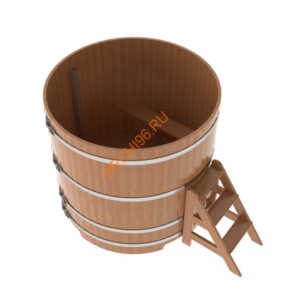 Купель для бани BentWood круглая из дуба Премиум, D1,5 м