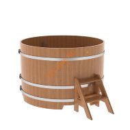 Купель для бани BentWood круглая из дуба Премиум, D1,5 м