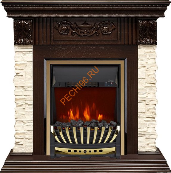 Электрокамин Royal Flame Luxemburg темный дуб с очагом Aspen Электрокамин Royal Flame Luxemburg темный дуб с очагом Aspen