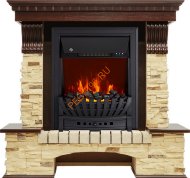 Электрокамин Royal Flame Pierre Luxe угловой темный дуб/сланец с очагом Aspen Электрокамин Royal Flame Pierre Luxe угловой темный дуб/сланец с очагом Aspen