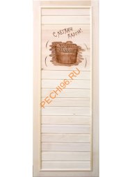 Дверь DoorWood глухая «С легким паром» 1850х750 мм Дверь DoorWood глухая «С легким паром» 1850х750 мм