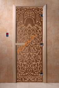 Дверь стеклянная DoorWood «Флоренция бронза матовая», 1800х800 мм Дверь стеклянная DoorWood «Флоренция бронза матовая», 1800х800 мм