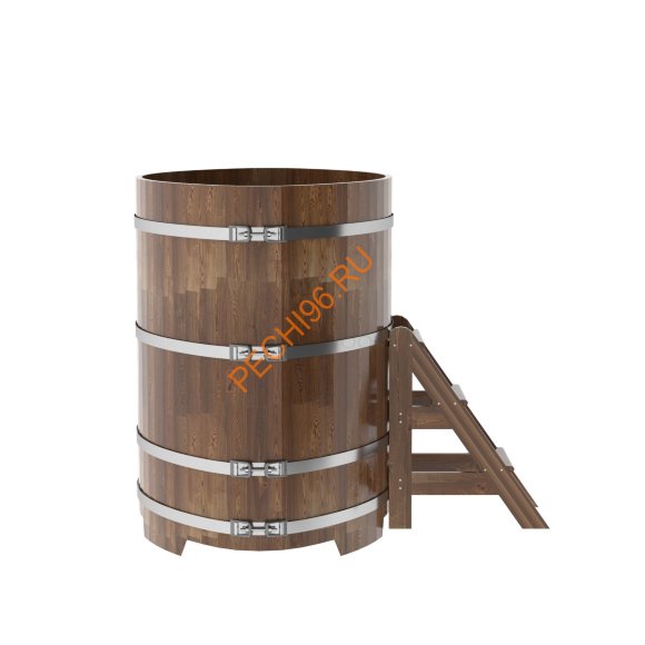 Купель для бани BentWood овальная из сращённой морёной лиственницы, 1,08х1,75 м