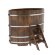 Купель для бани BentWood овальная из сращённой морёной лиственницы, 1,08х1,75 м