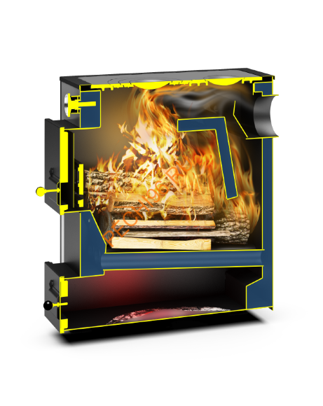 Твердотопливный котел отопительный Теплодар Куппер ПРАКТИК-10 В (10 кВт)