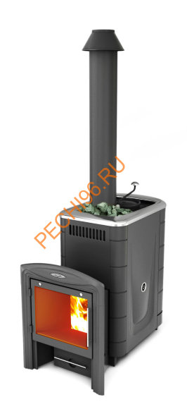 Печь банная ТМФ Скоропарка 2017 Inox Витра Б антрацит