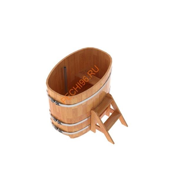Купель для бани BentWood овальная из сращённой лиственницы, 0,76х1,16 м Купель для бани BentWood овальная из сращённой лиственницы, 0,76х1,16 м