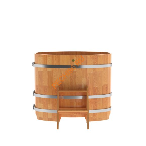 Купель для бани BentWood овальная из сращённой лиственницы, 0,76х1,16 м Купель для бани BentWood овальная из сращённой лиственницы, 0,76х1,16 м