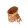 Купель для бани BentWood овальная из сращённой лиственницы, 0,76х1,16 м