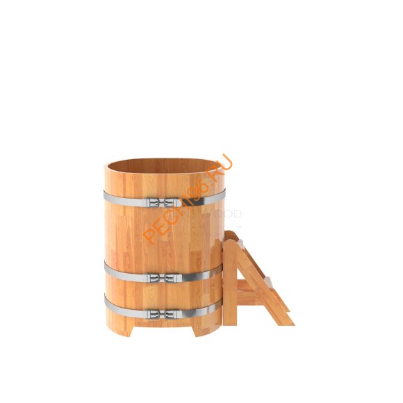 Купель для бани BentWood овальная из сращённой лиственницы, 0,76х1,16 м Купель для бани BentWood овальная из сращённой лиственницы, 0,76х1,16 м