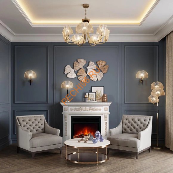 Электрокамин RealFlame Estella 25,5/26 WT с очагом MoonBlaze Lux BL Электрокамин RealFlame Estella 25,5/26 WT с очагом MoonBlaze Lux BL