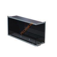 Биокамин угловой 1200х500х300 мм, стемалит, стекло тонированное, рамка нержавейка Биокамин угловой 1200х500х300 мм, стемалит, стекло тонированное, рамка нержавейка