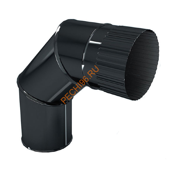 Отвод Agni на 90 градусов эмалированный d 150 мм