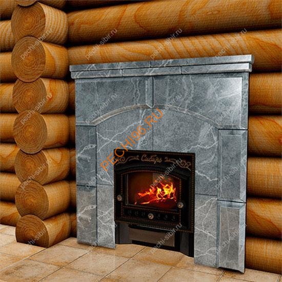  Портал для банной печи Сибирь (700х700), Талькомагнезит 